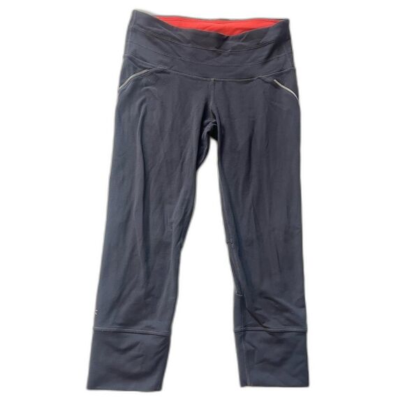 Athleta Pants - Athleta Gray and Orange Women’s Athletic Workout Exercise Capri Leggings Size XS